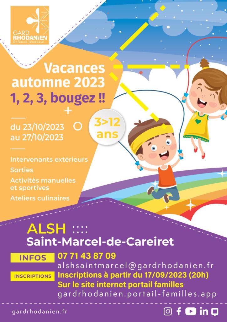 Affiche vacances automne 2023