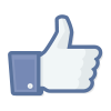 Facebook like logo vector 400x400