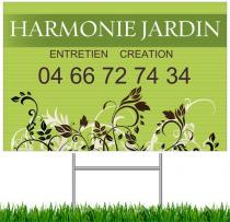 Harmonie jardin pub panneaux