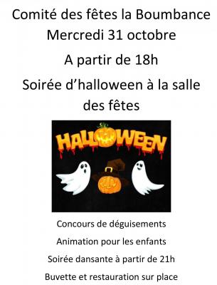 Soiree haloween flyer